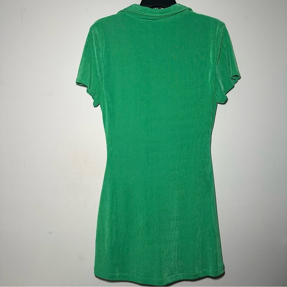 With Jean Alexa Green Button Down Mini Dress Size Medium - Picture 12 of 15